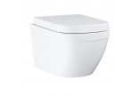 Wand-wc Grohe Euro Ceramic, 49x37cm, bezkołnierzowa mit WC-Sitz mit Softclosing, alpenweiß