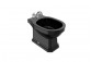 Becken stehend WC Roca Carmen Black Rimless, 56x37cm, Abfluss doppelt, schwarz
