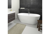 Badewanne freistehend Riho Inspire, 180x80cm, weiß Glanz
