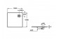 Duschwanne quadratisch Roca Terran, 80x80cm, kompozytowy, Stonex, mit Siphon, szary łupek