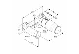 Unterputzelement Kludi, DN 15, dla Waschtischarmatur jednouchwytowej