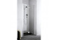 Tür links für die Nische Kermi Liga, Falt-, 120cm, profil silber Hochglanz