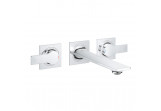 Waschtischarmatur mit 3 anschlüssen Grohe Allure, Unterputz, Auslauf 208mm, Chrom