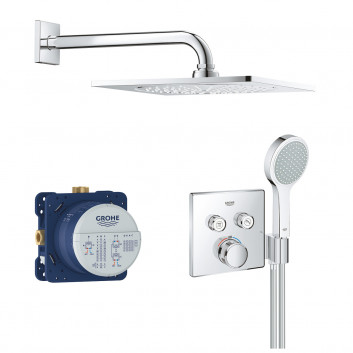 Dusch-set Grohe Tempesta 210, Unterputz, Armatur thermostatisch, z Handbrause Dusch-, Chrom