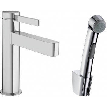 Waschtischarmatur Hansgrohe Finoris, stehend, Höhe 182mm, z główką Bidette i wężem 160cm, Chrom