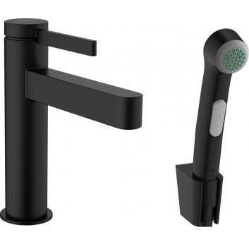 Waschtischarmatur Hansgrohe Finoris, stehend, Höhe 182mm, z główką Bidette i wężem 160cm, Chrom