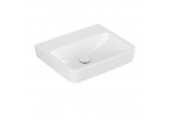 Aufsatzwaschtisch Villeroy & Boch O.novo, 55x46cm, z Überlauf, ohne Hahnloch, Weiss Alpin