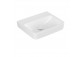 Aufsatzwaschtisch Villeroy & Boch O.novo, 55x46cm, z Überlauf, ohne Hahnloch, Weiss Alpin