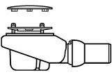 Opdływ Villeroy & Boch Tempoplex Plus Compact, 90mm, Chrom