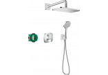 Duschsystem Hansgrohe Raindance E 300 1jet ShowerSelect Square, Unterputz, Armatur thermostatisch, Kopfbrause 30x30cm, Handbrause 3-Funktions, Chrom