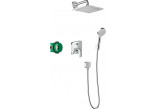Duschsystem Hansgrohe Croma 280 1jet Ecostat S, Unterputz, Armatur thermostatisch, Kopfbrause 28cm, Handbrause 3-Funktions, Chrom