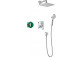 Duschsystem Hansgrohe Croma 280 1jet Ecostat S, Unterputz, Armatur thermostatisch, Kopfbrause 28cm, Handbrause 3-Funktions, Chrom