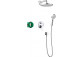 Duschsystem Hansgrohe Crometta E 240 1jet, Unterputz, Armatur Einhebel-, Kopfbrause 24x24cm, Handbrause 2-Funktions-, Chrom