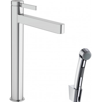 Waschtischarmatur Hansgrohe Finoris, stehend, Höhe 182mm, z główką Bidette i wężem 160cm, Chrom