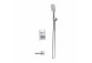 Duschsystem Omnires Sacramento, Unterputz, 2 wyjścia wody, Kopfbrause 25x25cm, Handbrause 3-Funktions, Chrom