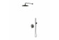 Duschsystem Omnires Y, Unterputz, 2 wyjścia wody, Kopfbrause 25cm, Handbrause 1-Funktions-, grafit