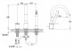 Wannenbatterie Kohlman Axel, Aufputz, Auslauf 205mm, 2 wyjścia wody, Chrom