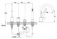 Wannenarmatur mit 3 anschlüssen Kohlman Axel, stehend, Auslauf 190mm, 2 wyjścia wody, Dusch-Set, Chrom