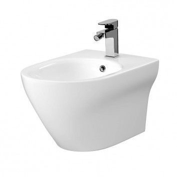 Bidet zawieszany Cersanit Larga, 52x35,5cm, otwór na armaturę, weiß