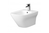 Bidet zawieszany Cersanit Larga Square, 52x35,5cm, otwór na armaturę, weiß