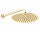 Kopfbrause Oltens Vindel, rund, 30cm, mit Arm Lagan 41cm, golden