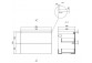 Schrank Unterbau- Cersanit Larga, 60cm, 2 szuflady, weiß