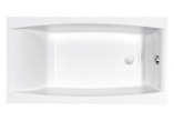 Badewanne rechteckig Cersanit Virgo, 140x75cm, Acryl-, weiß