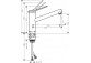Küchenarmatur Hansgrohe Zesis M33 1jet Eco, stehend, Höhe 214mm, Auslauf 220mm, Chrom