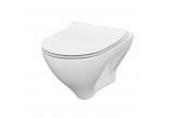 Set B245, Wand-WC WC Cersanit Virgo, 56x36cm, CleanOn, mit Sitz slim wolnoopadającą, weiß