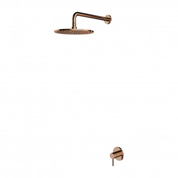 Duschsystem Omnires Y, Unterputz, 2 wyjścia wody, Kopfbrause 25cm, Handbrause 1-Funktions-, grafit