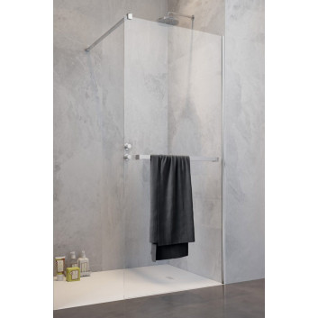 Tür Dusch- walk-in Radaway Essenza Pro White, 160x200cm, Glas transparent, weißes Profil