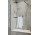 Duschkabine walk-in Radaway Modo New Black II mit Halter, 110x200cm, Glas transparent, profil schwarz