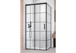 Tür Kabine prysznicowej Radaway Idea Black KDJ Factory, links, 100cm, Schiebe-, Glas transparent, profil schwarz