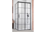 Tür Kabine prysznicowej Radaway Idea Black KDJ Factory, rechts, 110cm, Schiebe-, Glas transparent, profil schwarz