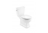 Becken WC Roca Carmen Rimless do kompaktu 67x37cm Abfluss doppelt, weiß- sanitbuy.pl
