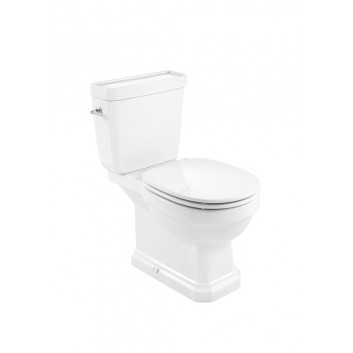 Becken WC Roca Carmen Rimless do kompaktu 67x37cm Abfluss doppelt, weiß- sanitbuy.pl