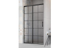 Tür Dusch- für die Nische Radaway Idea Black DWJ Factory, links, 160cm, Schiebe-, Glas transparent, profil schwarz