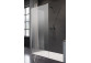 Duschkabine walk-in Radaway Modo New Black II mit Halter, 160x200cm, Glas transparent, profil schwarz