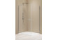 Front Kabine prysznicowej walk-in Radaway Modo New Black IV, 120x200cm, Glas transparent, profil schwarz