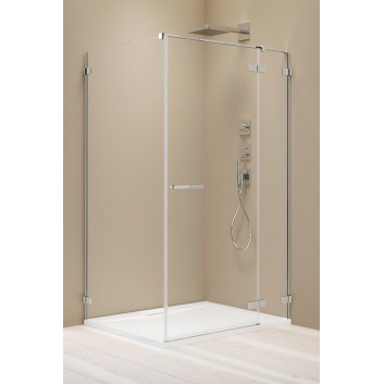 Front Kabine prysznicowej walk-in Radaway Modo New Black IV, 120x200cm, Glas transparent, profil schwarz