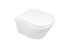 Wand-wc wc Oltens Jog 52x36 cm, PureRim mit Schicht SmartClean mit WC-Sitz mit Softclosing Slim - weiß