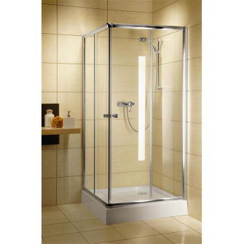 Tür Dusch- für die Nische Radaway Espera DWJ Mirror 140, rechts, Schiebe-, Glas mirror+transparent, 1400x2000mm, profil Chrom