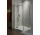 Rechteckig Duschkabine Radaway Almatea KDD, 80L × 100P cm, Rauchglas, profil Chrom