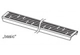Rost prosty TECE drainline Basic 700 mm gebürsteter Stahl