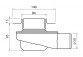 Ablaufrinne, pełny Set, Wiper New Premium, 500mm, wzór Ponente, Finish poler