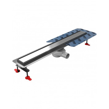 Ablaufrinne, pełny Set, Wiper New Premium, 500mm, wzór Ponente, Finish poler