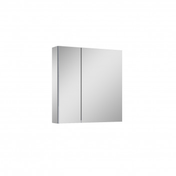 Hängeschrank z lustrem Elita Basic, 50cm, 1 Tür, 2 szklane półki, szary