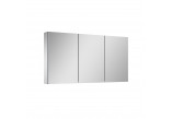 Hängeschrank z lustrem Elita Basic, 100cm, 3 Tür, 6 szklane półek, szary