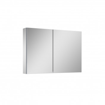 Hängeschrank z lustrem Elita Basic, 70cm, 2 Tür, 4 szklane półki, szary