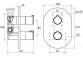 Armatur Wannen-/Brause- Ravak Chrome, thermostatisch, Unterputz, mit Umschalter, CR 063.00